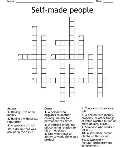 self-made person crossword clue|self made man crossword.